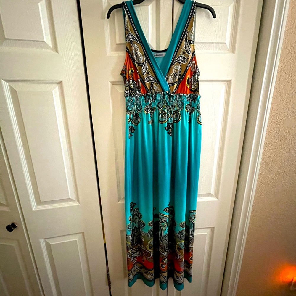 Long floral summer dress